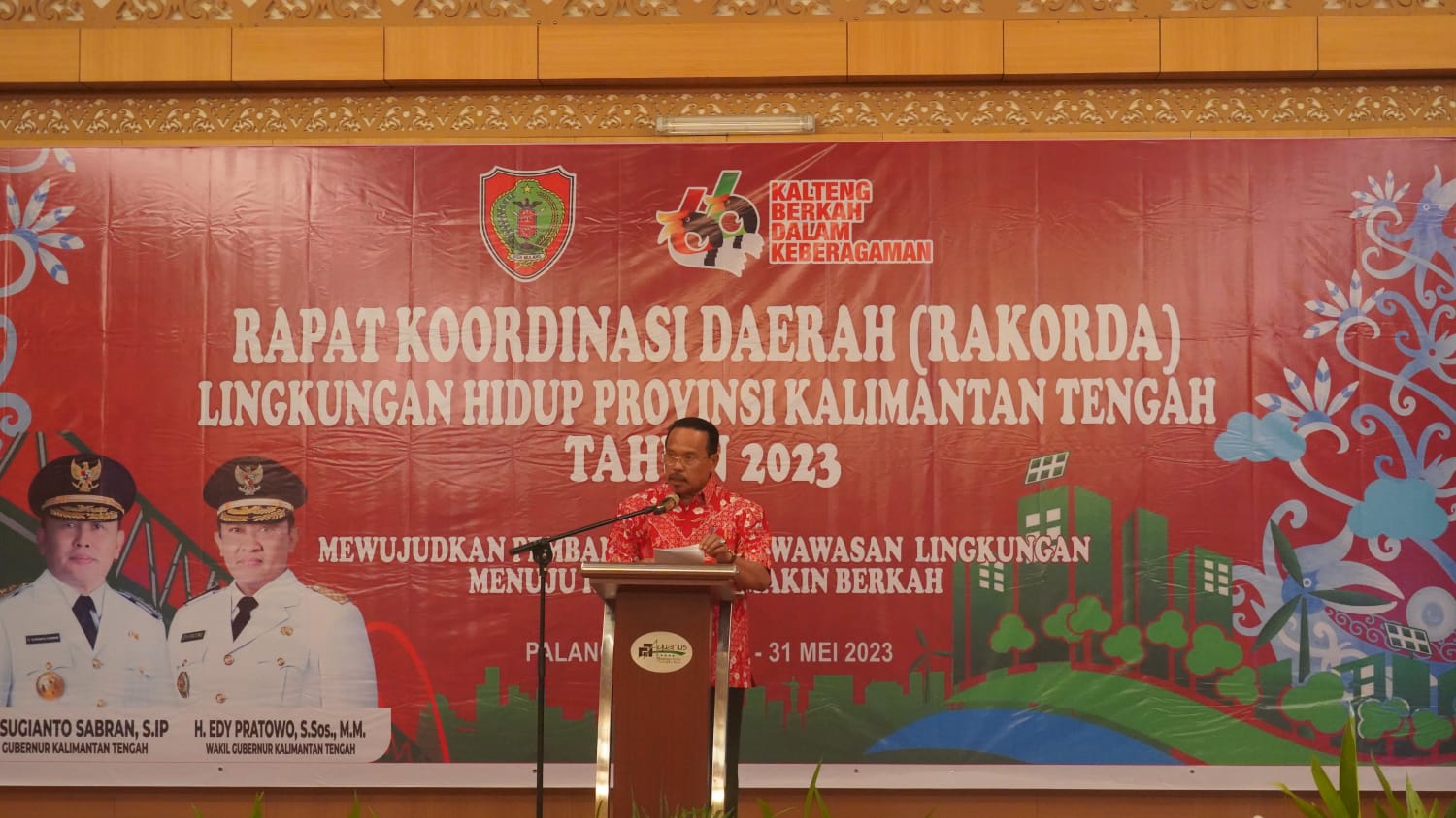 Sekda Nuryakin Buka Rakorda Lingkungan Hidup Prov Kalteng Tahun 2023