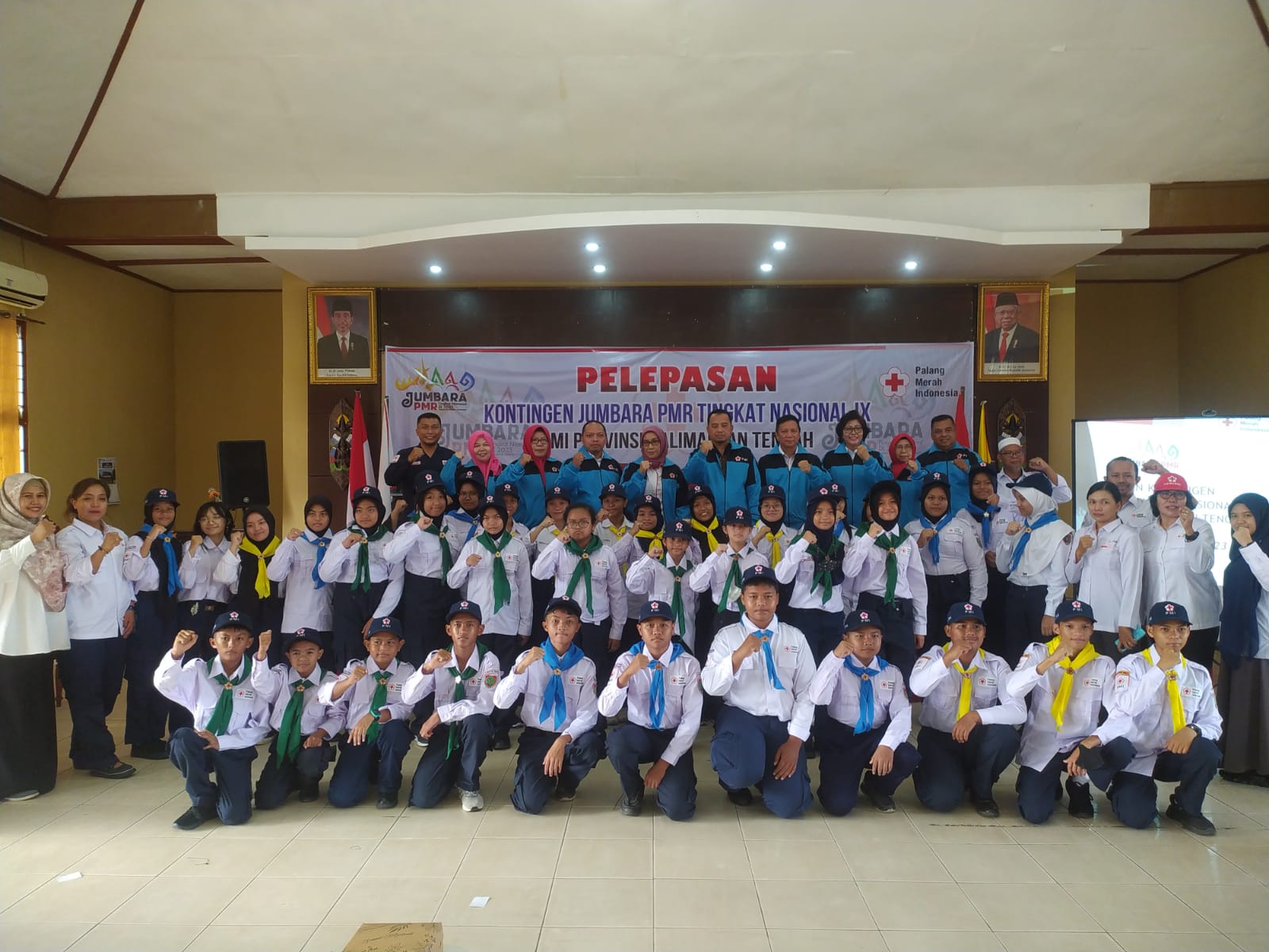 Asisten Adum Lepas Kontingen Kalteng Ikuti Kegiatan Jumbara PMR Tingkat Nasional IX