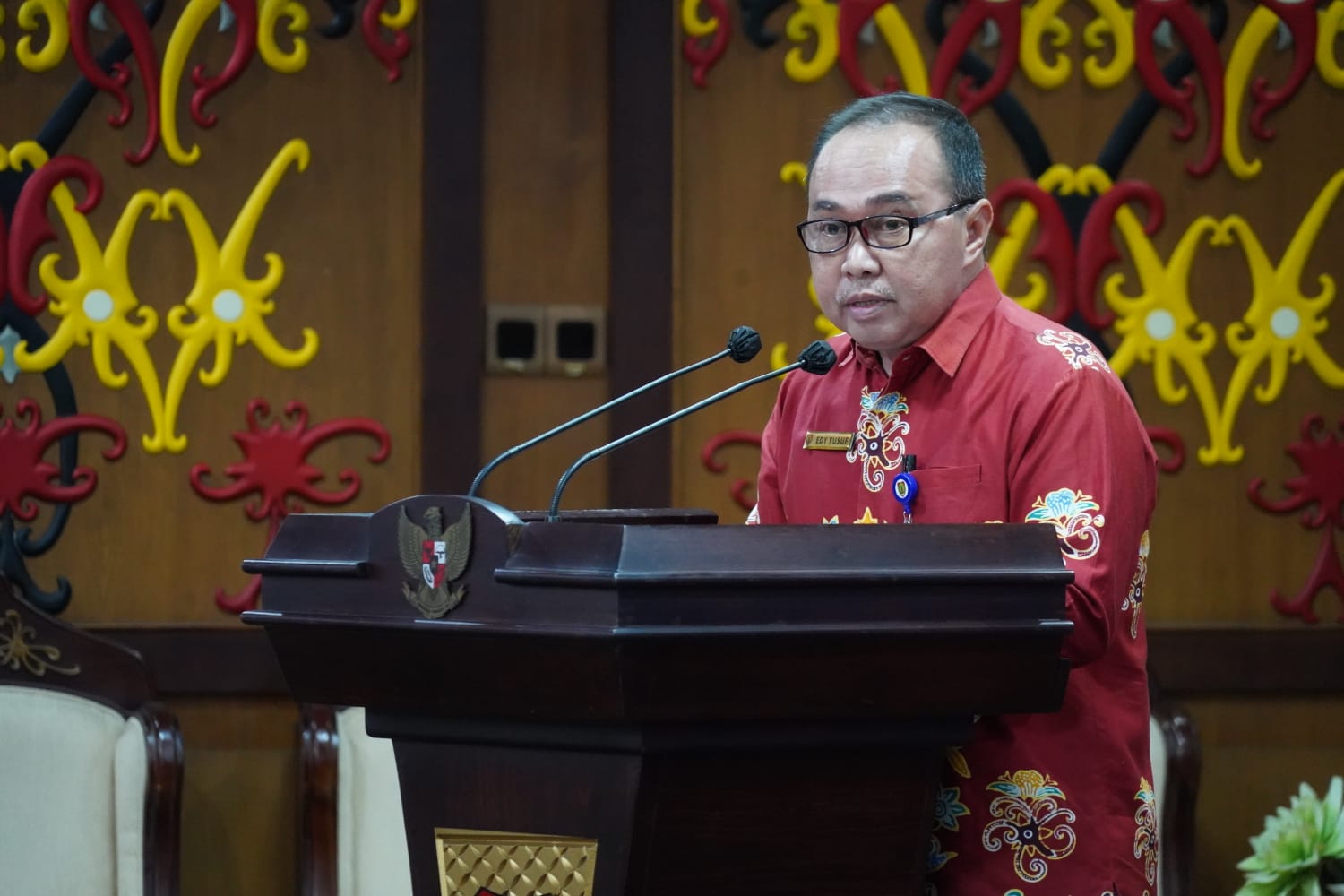 Sahli Herson B Aden Buka Rakor Pemantauan Orang Asing dan Lembaga Asing di Provinsi Kalteng