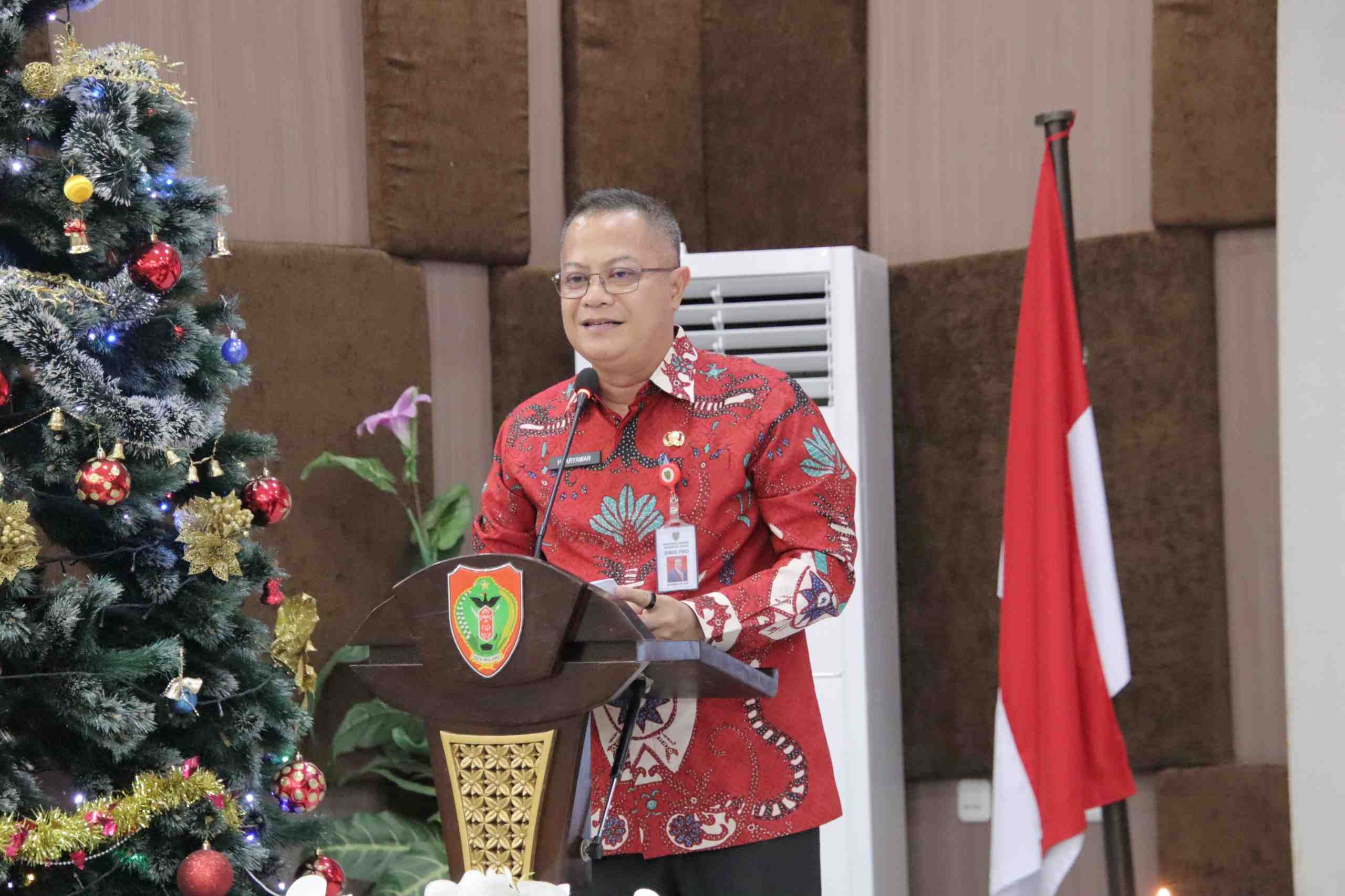 Dinas PMD Prov. Kalteng Gelar Ibadah dan Perayaan Natal Tahun 2024