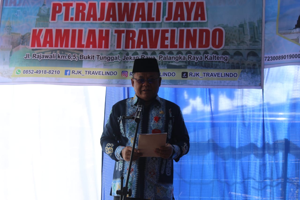 Plh. Asisten Pemkesra Maskur Hadiri Peresmian Kantor Pusat Travel Umrah PT Rajawali Jaya Kamilah Travelindo