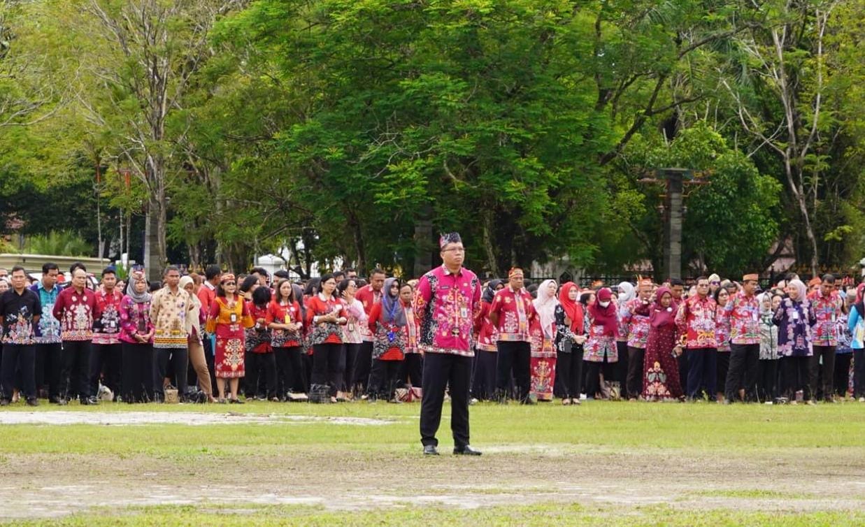 ASN dan Tenaga Kontrak di Lingkup Prov Kalteng Laksanakan Apel Besar