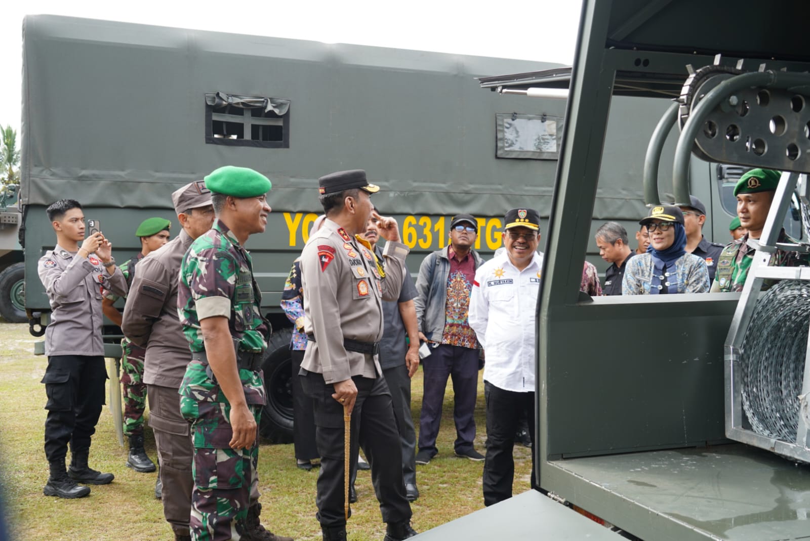 Sekda Nuryakin Hadiri Apel Gelar Kekuatan Pengamanan Pemilu Internal TNI Tahun 2024 Bersama Panglima TNI