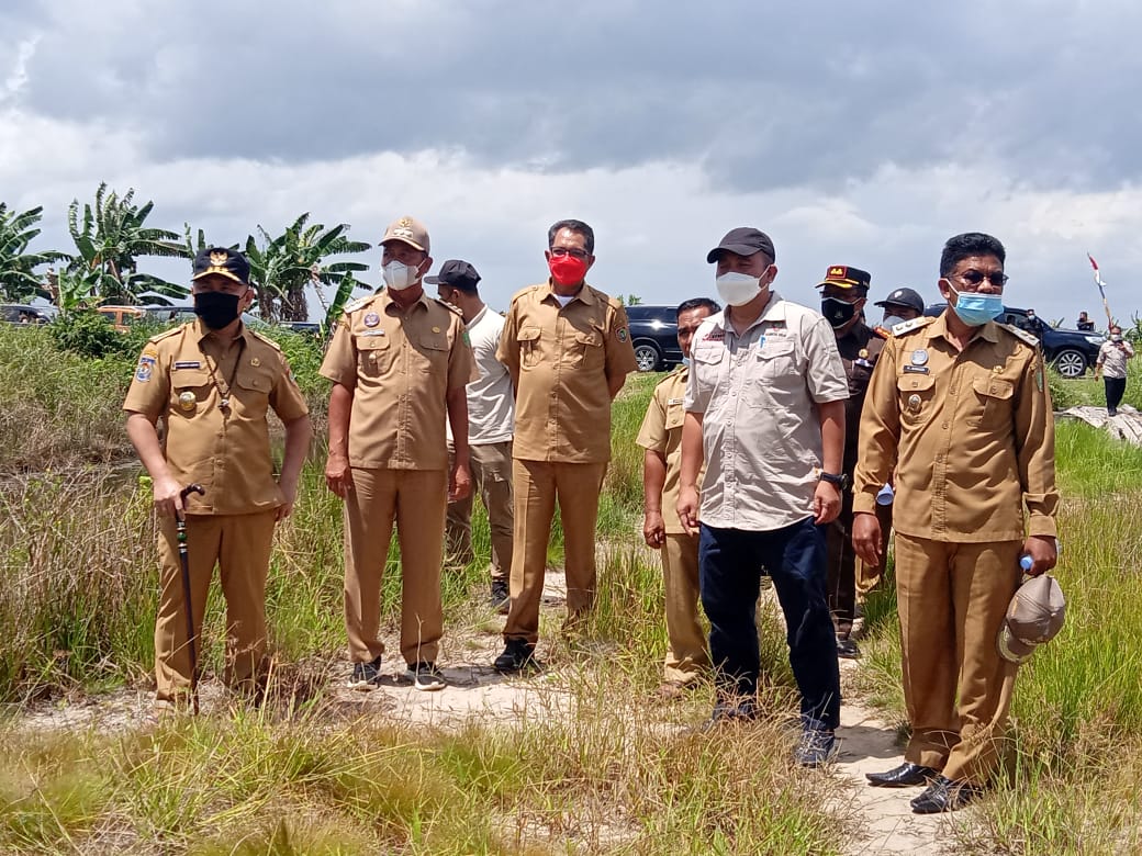 Gubernur Kalteng Kunjungi Kawasan Tambak Udang Vaname Sebagai Tindak Lanjut Dari FGD