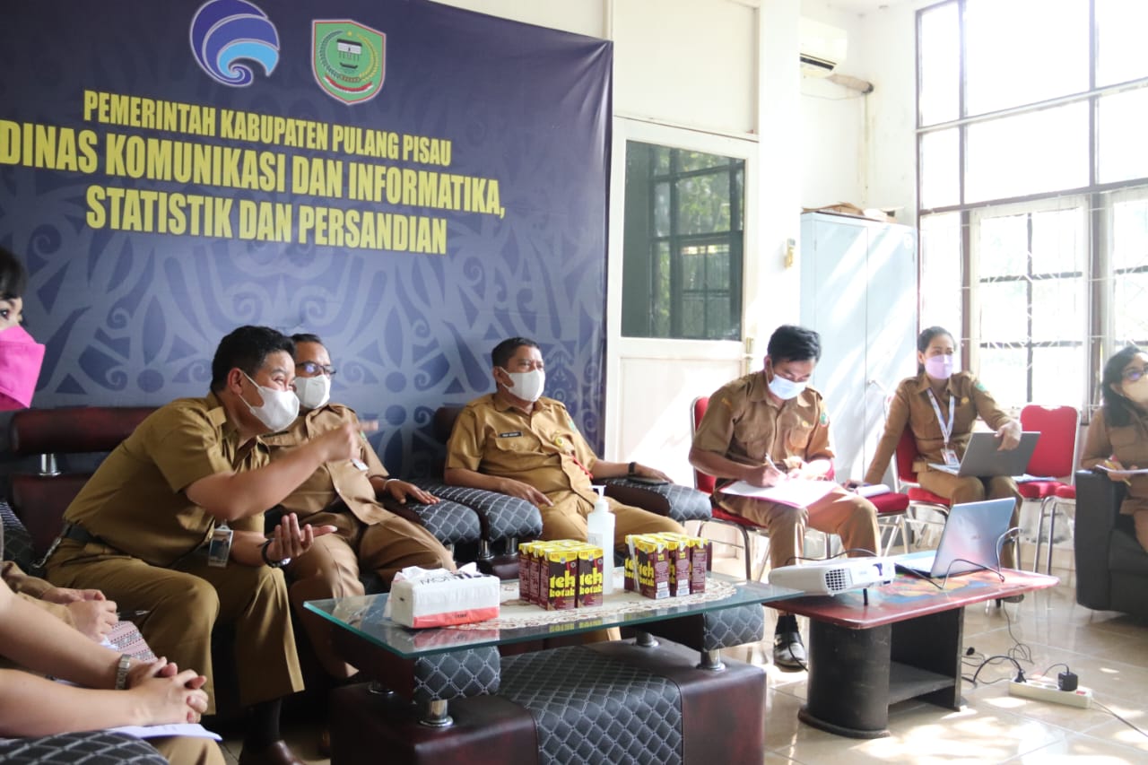 Diskominfostandi Terima Kunjungan DP3AP2KB Kab. Pulang Pisau