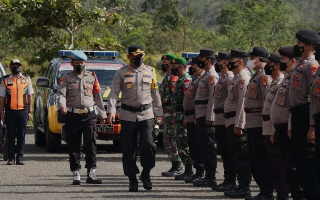 Jelang Bulan Ramadhan Polres Gumas Gelar Upacara