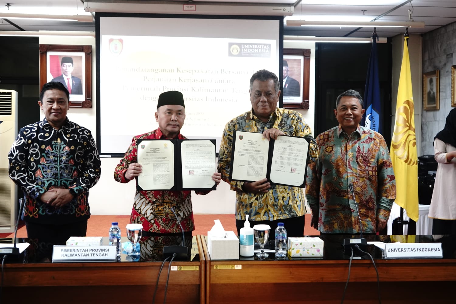 Pemprov Kalteng dan Universitas Indonesia Sepakat Menandatangani Nota Kesepakatan Bersama