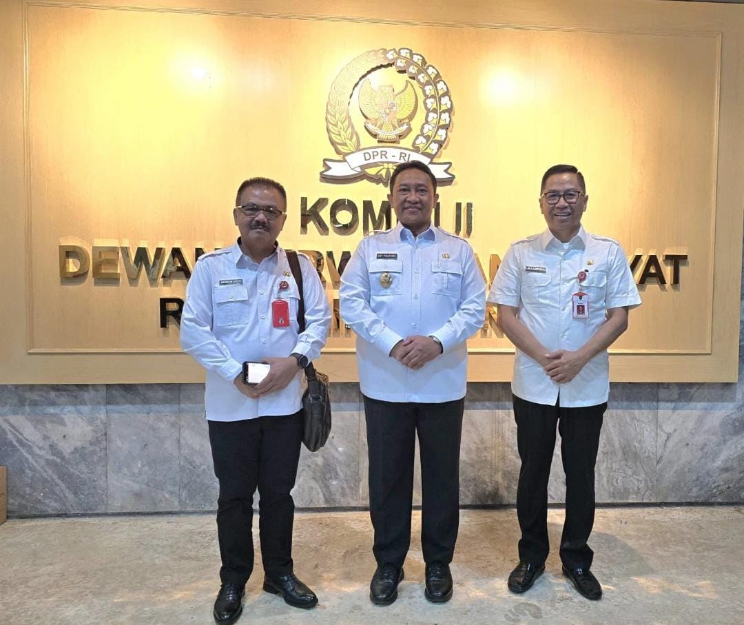 Wagub Kalteng Edy Pratowo Hadiri Rapat Kerja dan RDP Dengan Komisi II DPR RI