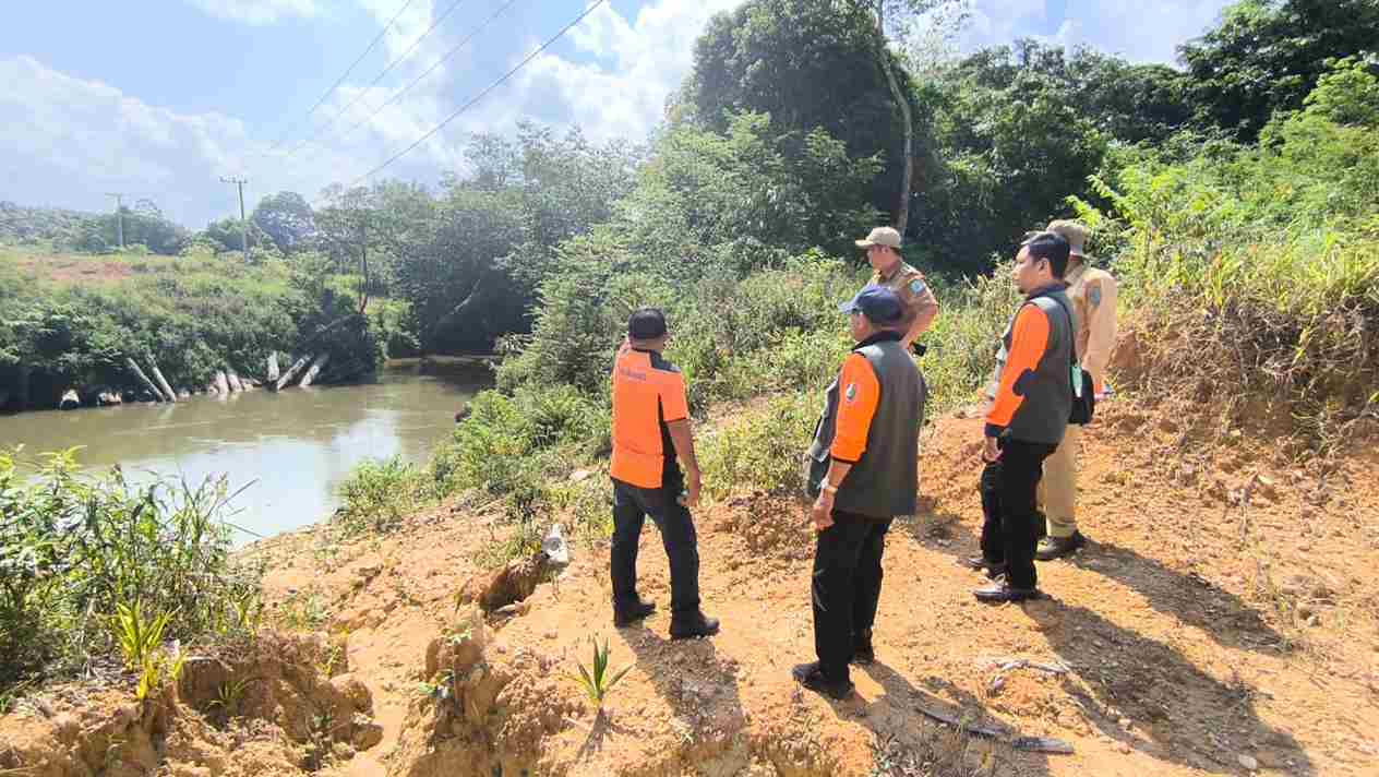 BPBD Kalteng Tinjau Rencana Pembangunan Jembatan