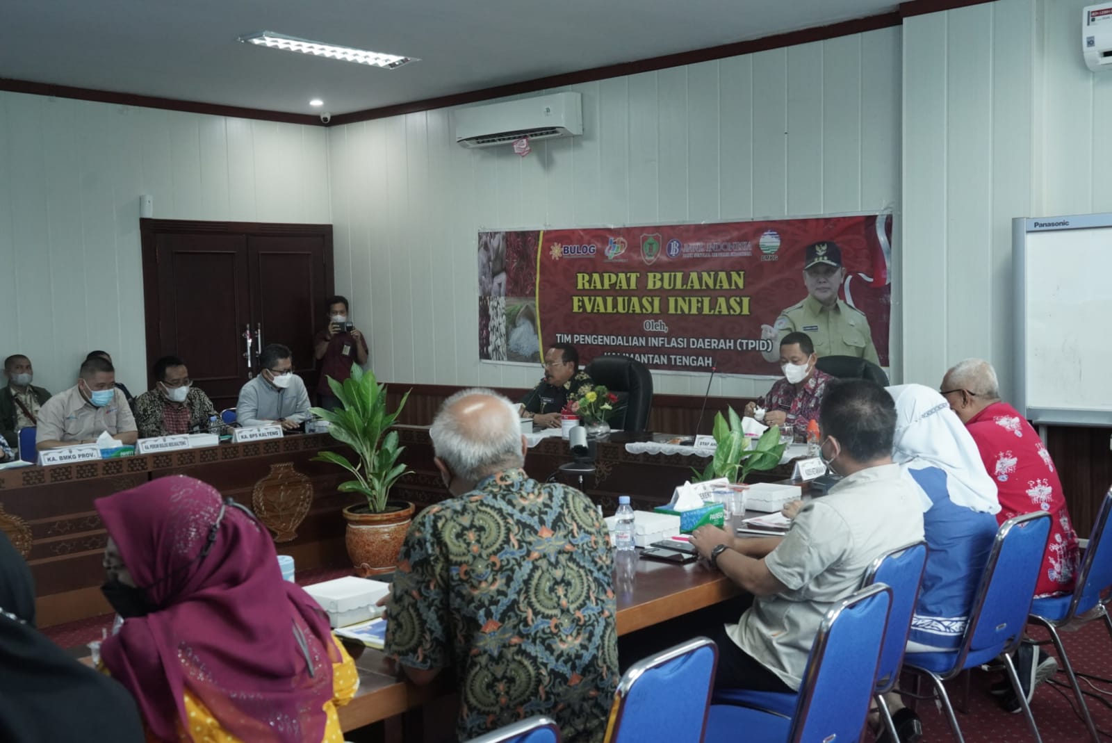 Rapat Evaluasi TPID Terhadap Inflasi Kalteng Bulan Agustus Tahun 2022