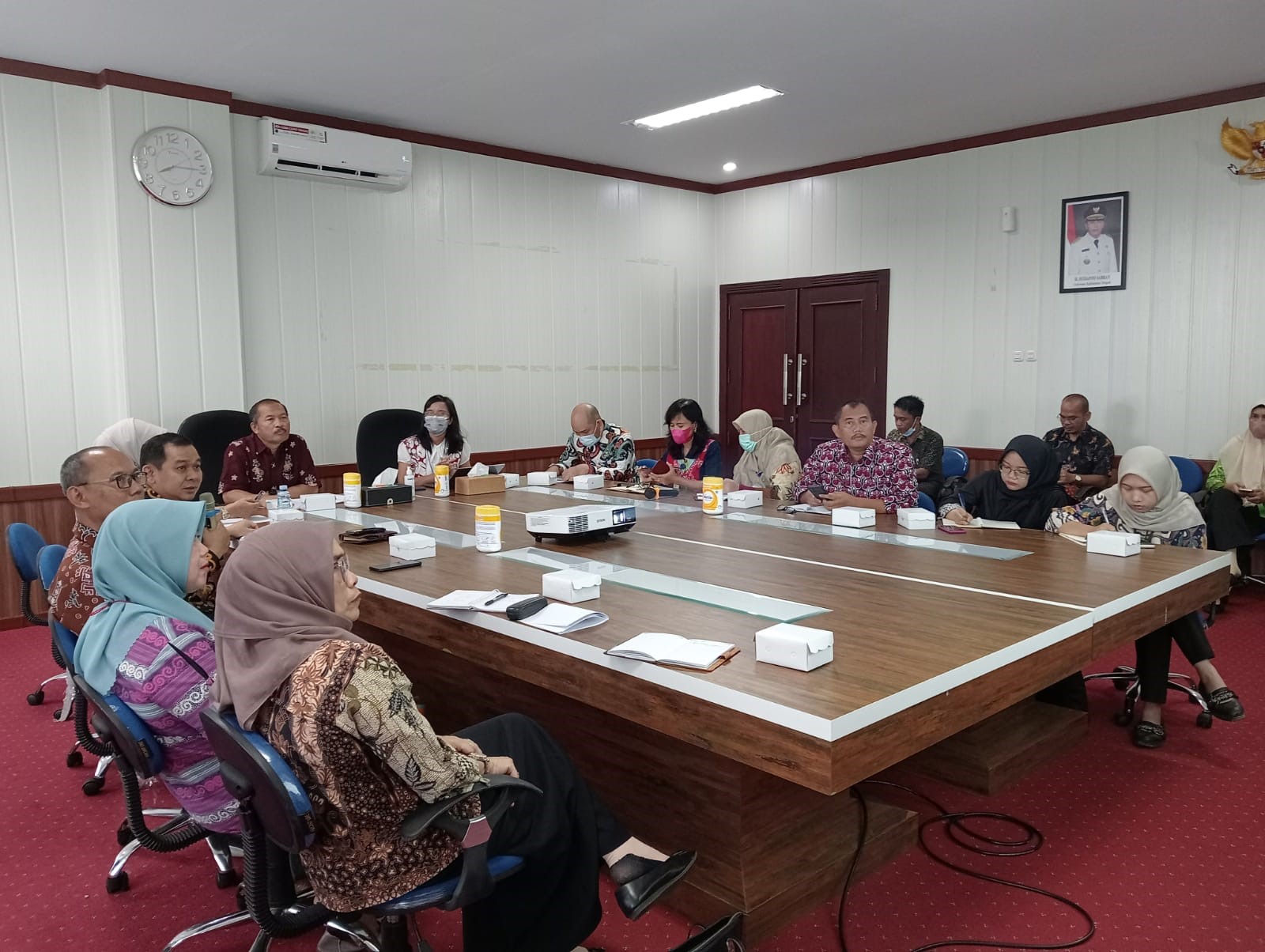 Inspektur Daerah Prov. Kalteng Pimpin Rapat Monitoring Tindak Lanjut Laporan Hasil Pengawasan BPKP