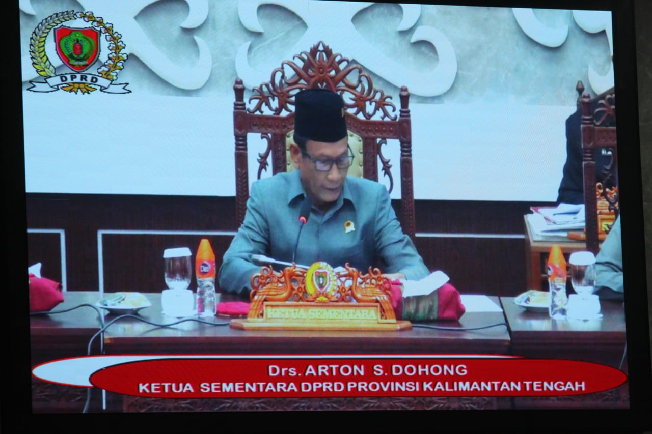 Plt Sekda Prov Kalteng M. Katma F. Dirun Hadiri Rapur ke-2 Masa Persidangan I Tahun Sidang 2024