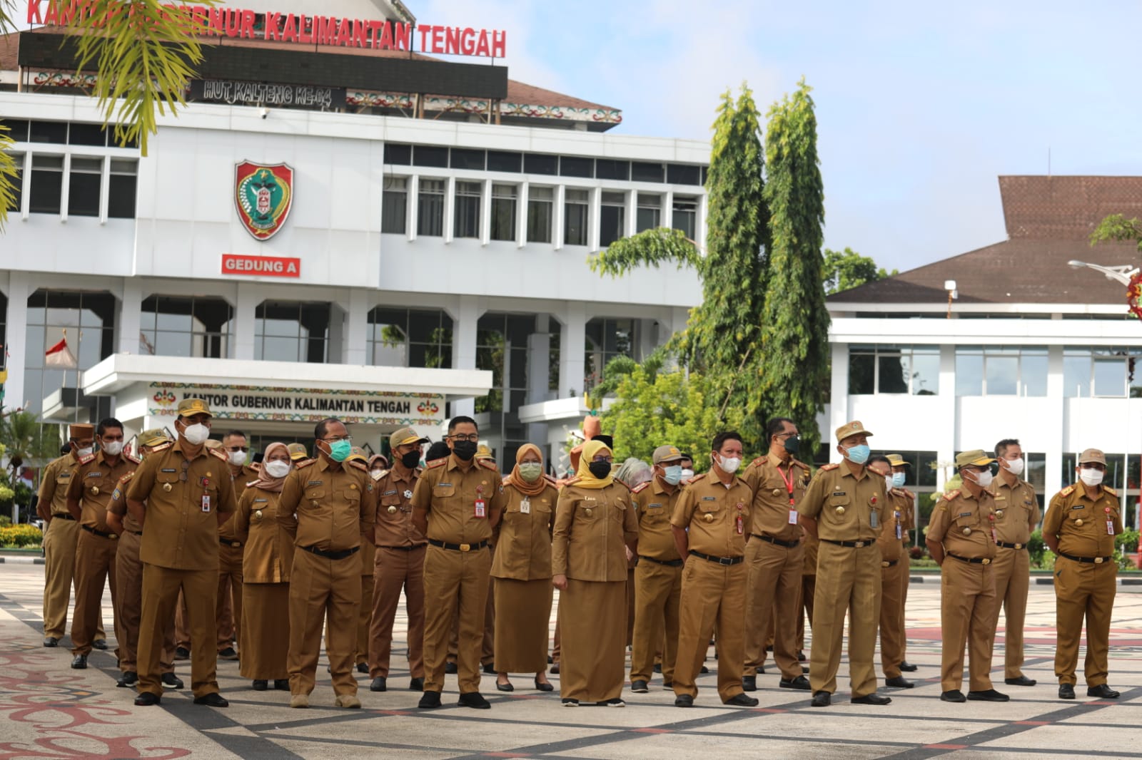 Gubernur Kalteng H. Sugianto Sabran Pimpin Apel Besar ASN Pemprov