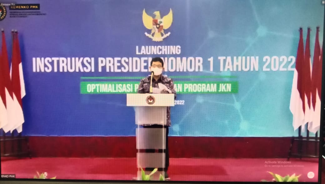 Wagub H. Edy Pratowo Hadiri Launching Instruksi Presiden (INPRES) Nomor 1 Tahun 2022 Tentang Optimalisasi Pelaksanaan Program JKN