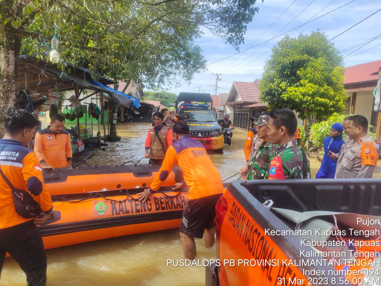 Pemprov. Kalteng Mengirim Tim Untuk Penanganan Darurat Banjir