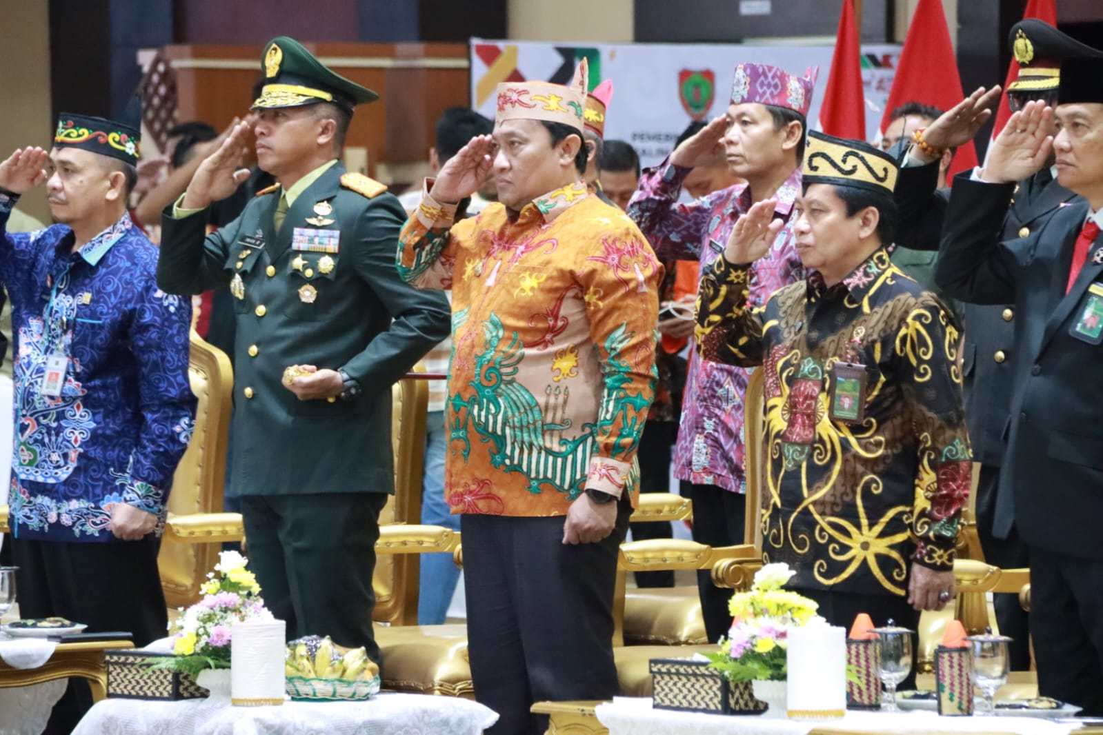 Wagub Kalteng Edy Pratowo Bersama Jajaran Pemprov Kalteng Ikuti Upacara Hari Lahir Pancasila Tahun 2024 Secara Virtual