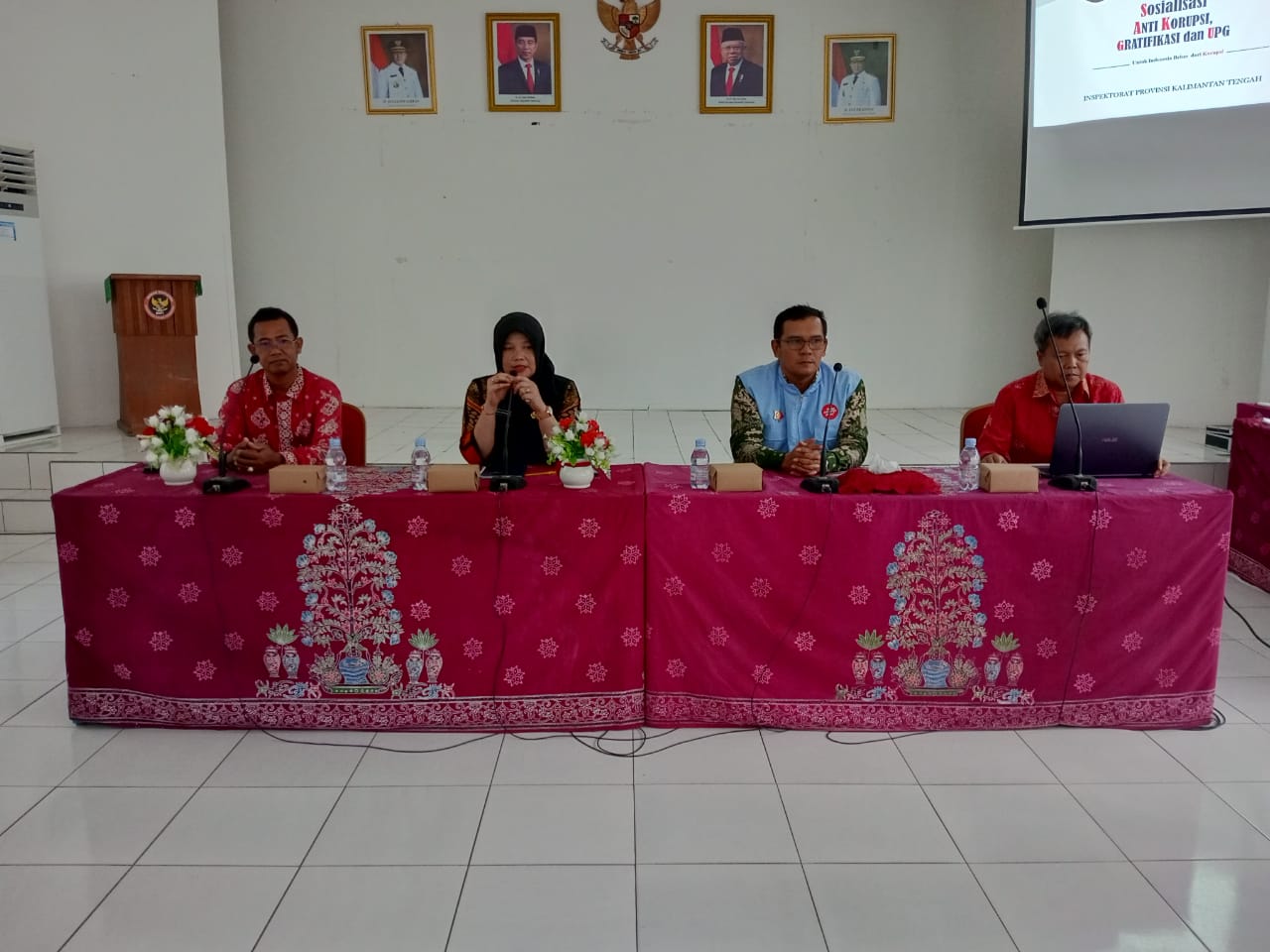 Badan Kesbangpol Prov. Kalteng Bersama Inspektorat Prov. Kalteng Gelar Sosialisasi UPG dan Penyuluhan Anti Korupsi