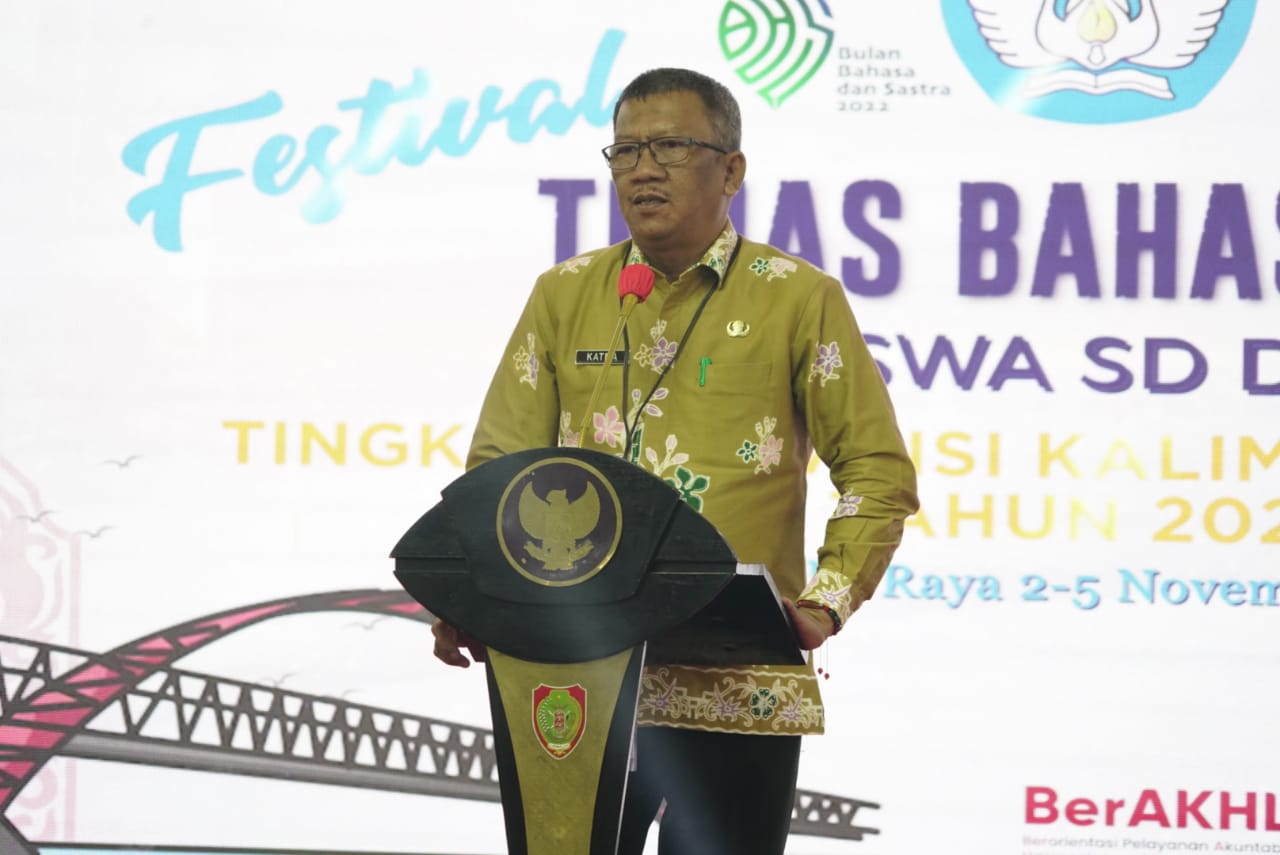 Asisten Pemkesra Buka Kegiatan Festival Tunas Bahasa Ibu Tingkat Provinsi Kalteng