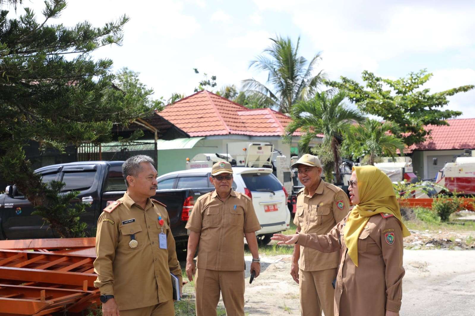 Kadis TPHP Sunarti Terima Kunjungan Kepala Dinas Tenaga Kerja dan Transmigrasi Prov. Kalteng Farid Wajdi