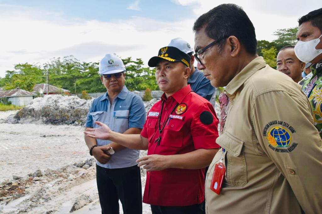 Gubernur Kalteng Tinjau Lokasi Pabrik PT. Korindo Ariabma Sari Pangkalan Bun