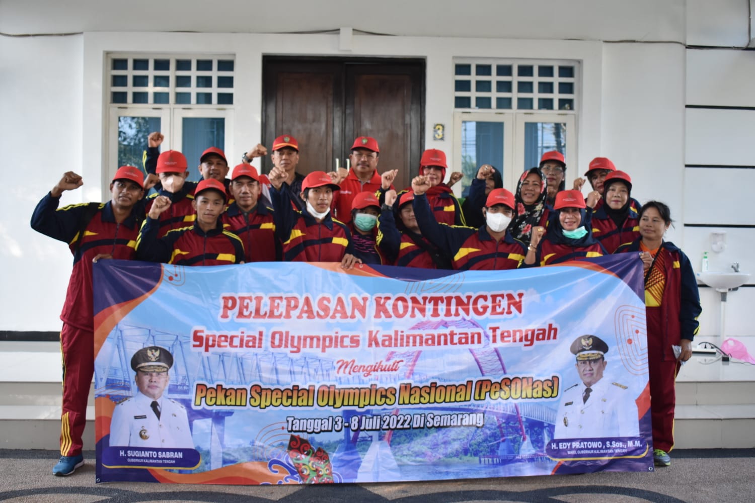 Pelepasan Keberangkatan Kontingen Pekan Special Olympic Nasional Kalteng