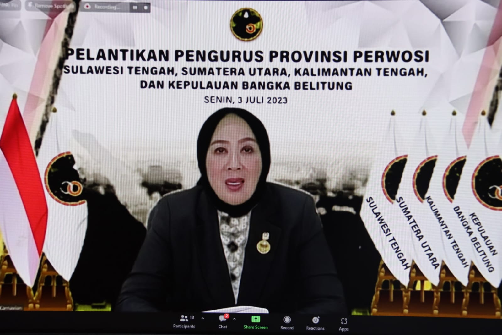 Ketua Umum PERWOSI Lantik Pengurus PERWOSI Masa Bakti 2023-2027