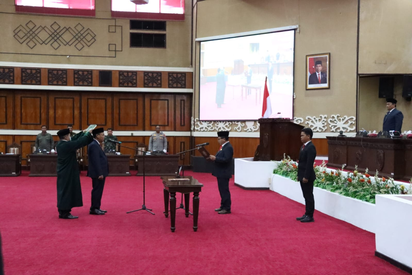 Wagub Kalteng Edy Pratowo Hadiri Peresmian Pemberhentian dan Peresmian Pengangkatan Pengganti Sisa Masa Jabatan Tahun 2019-2024