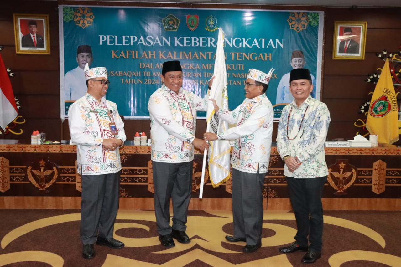 Wagub Edy Pratowo Lepas Kafilah Kalteng Ikuti MTQN XXX Tahun 2024