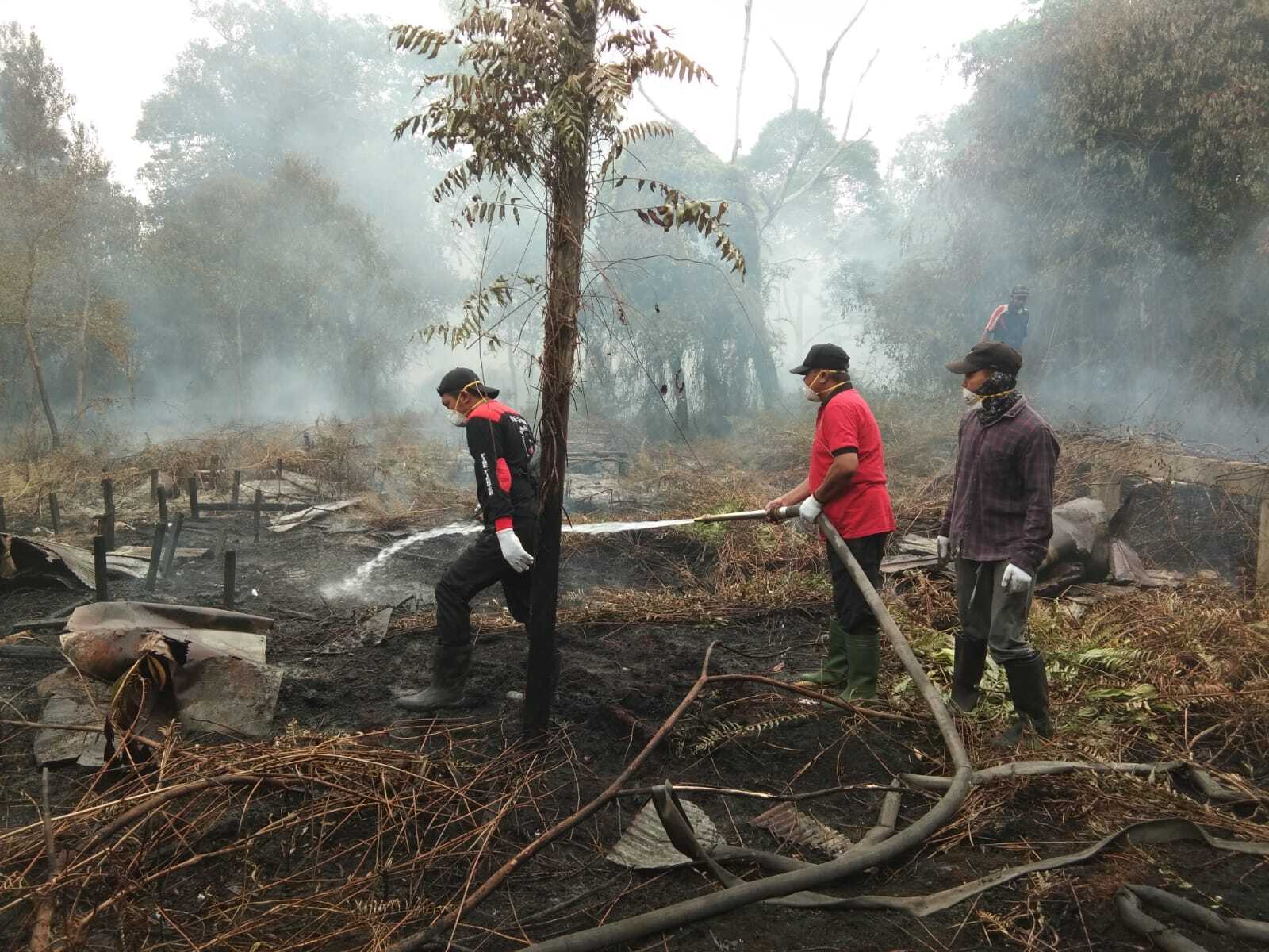 Tim Karhutla Dinas ESDM Prov. Kalteng Bantu Padamkan Titik Api