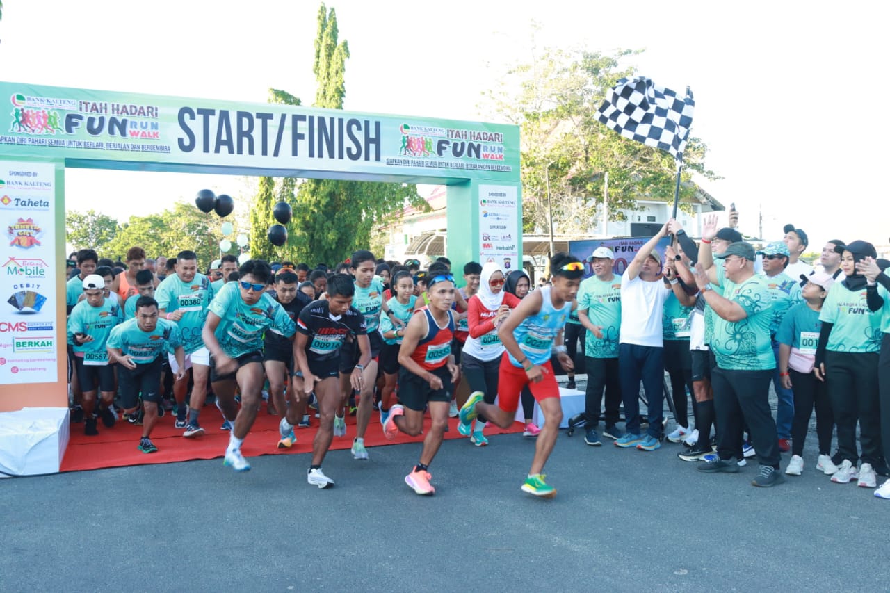 Gubernur Kalteng Sugianto Sabran Lepas Fun Run Fun Walk 5 K dan 3 K