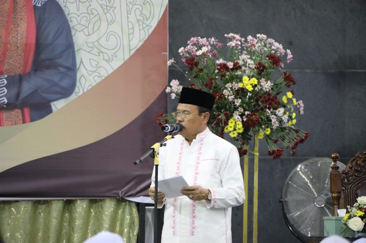 Sekda Prov. Kalteng Hadiri Tabligh Akbar Dalam Rangka Festival Ekonomi Syariah (FESYAR) Kalteng Tahun 2023 di Masjid Darussalam