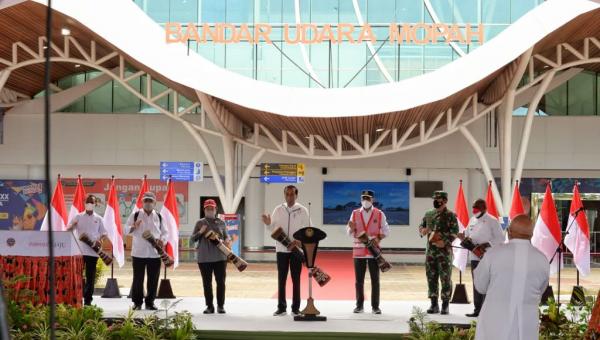 Presiden resmikan Bandara Mopah