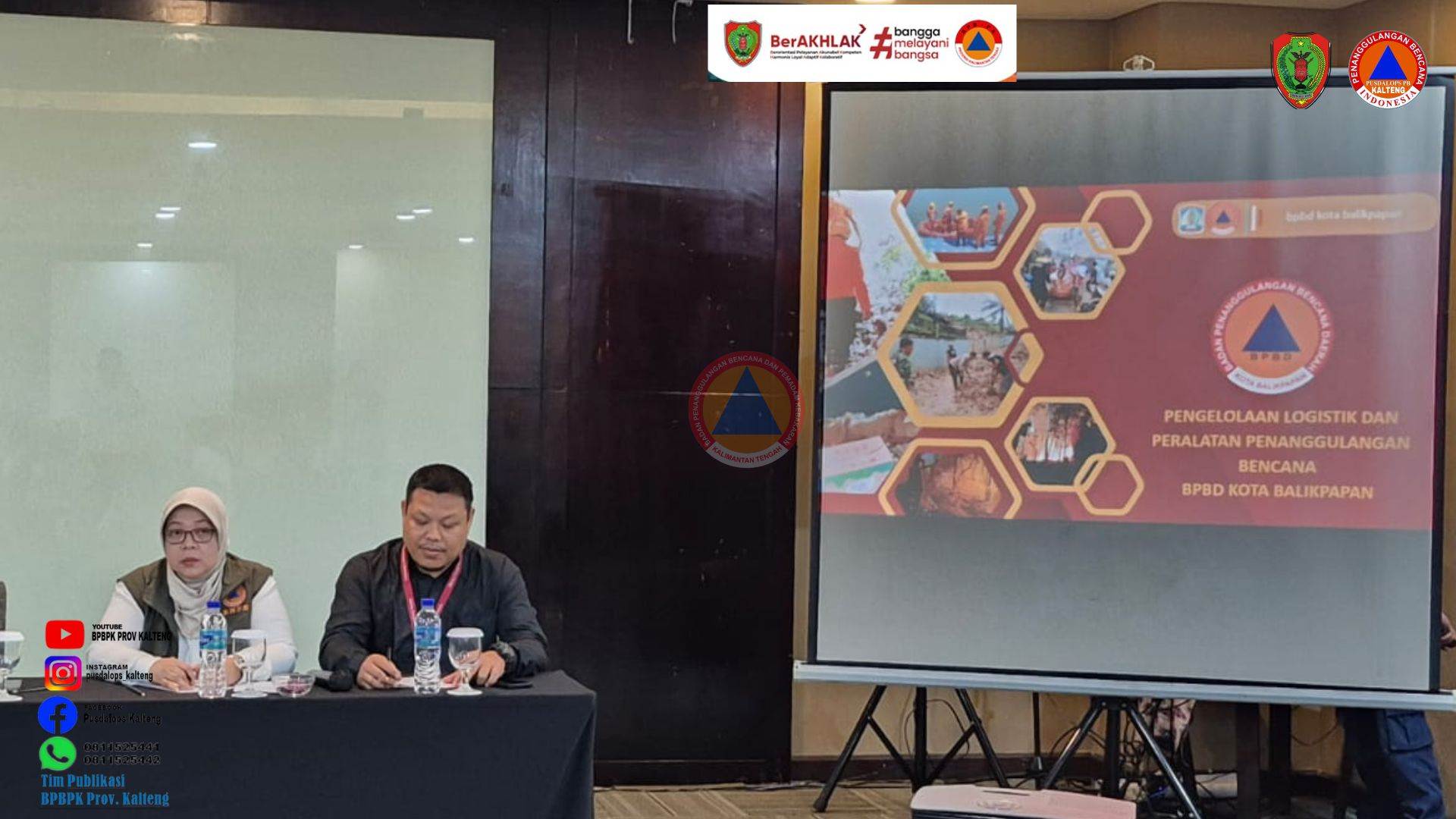 BPBPK Prov. Kalteng Ikuti Bimtek Tim Reaksi Cepat Logistik dan Peralatan Penanggulangan Bencana