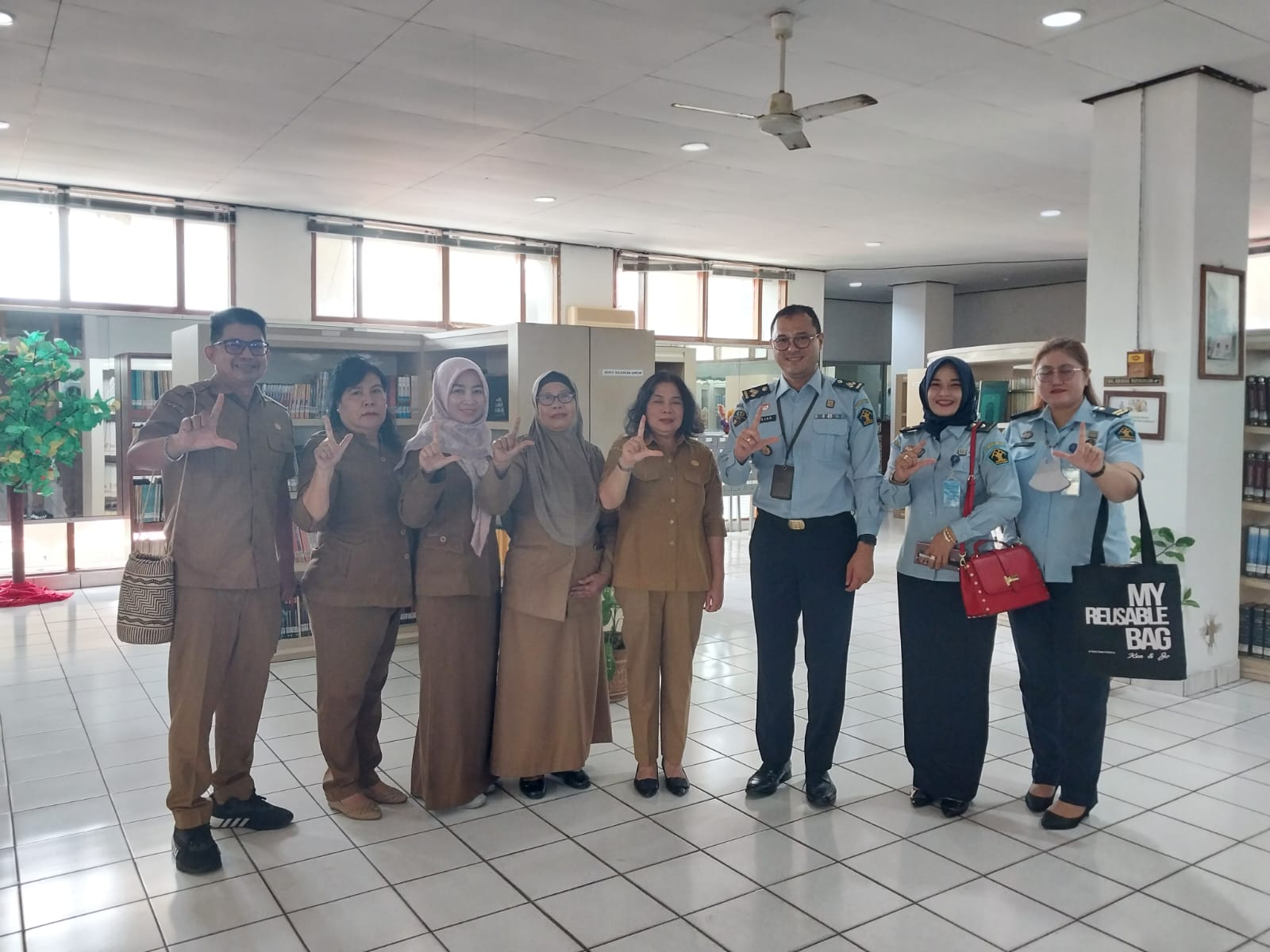 Perwakilan Kemenkumham Kalteng Menjajaki Kerja Sama Dengan Dispursip Kalteng