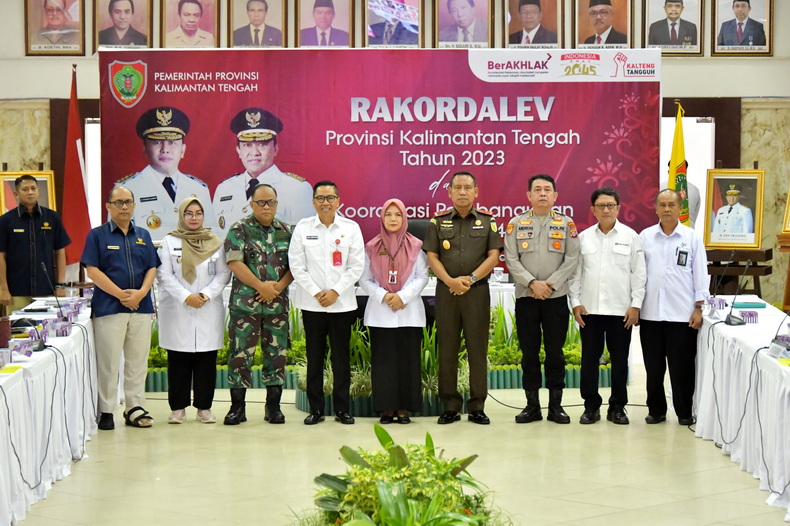 Bappedalitbang Prov. Kalteng Gelar Rakordalev Tahun 2023 dan Rakorpem Tahun 2024