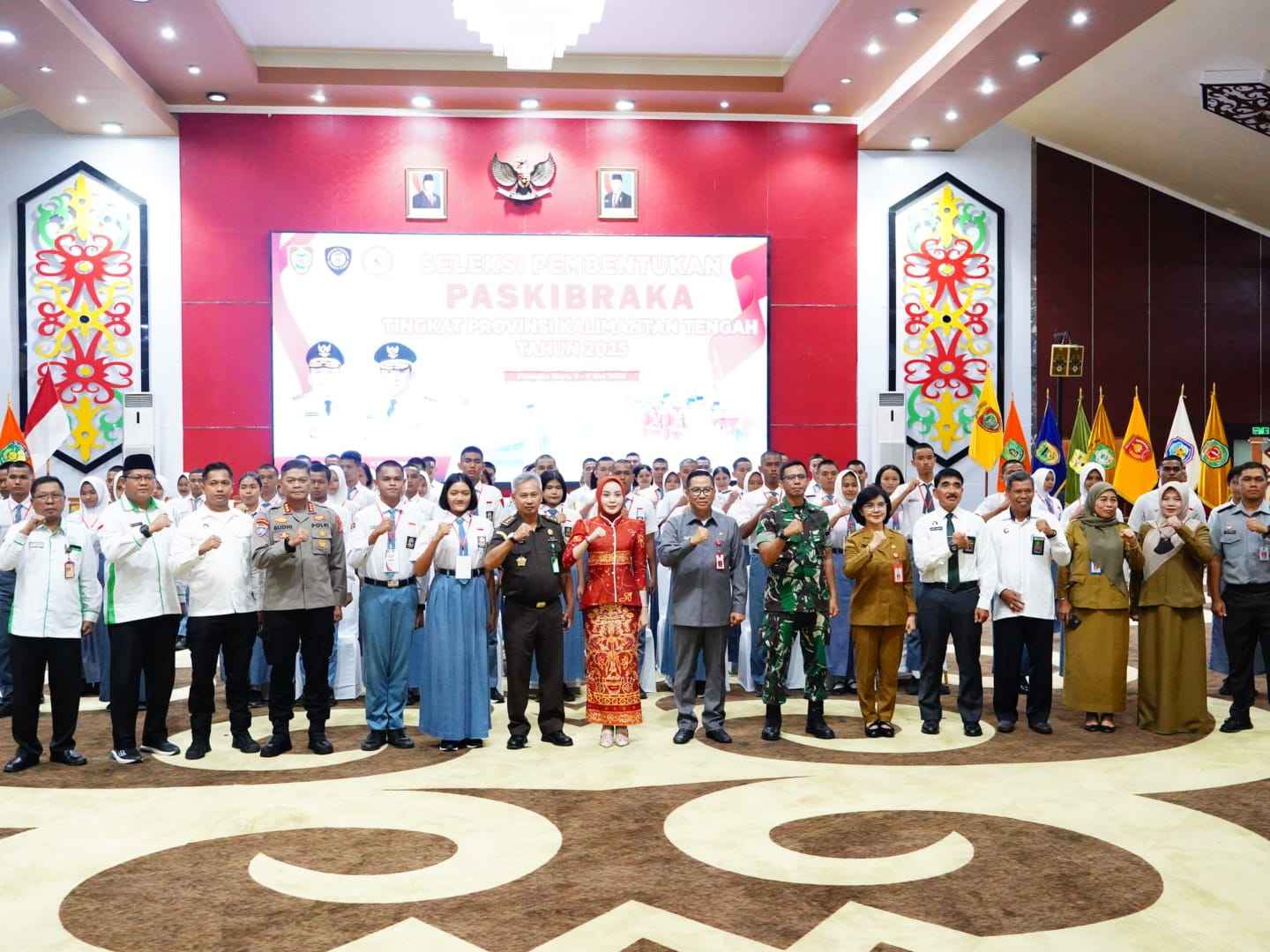 Kesbangpol Prov. Kalteng Resmi Laksanakan kegiatan Seleksi Calon Pasukan Pengibar Bendera Pusaka