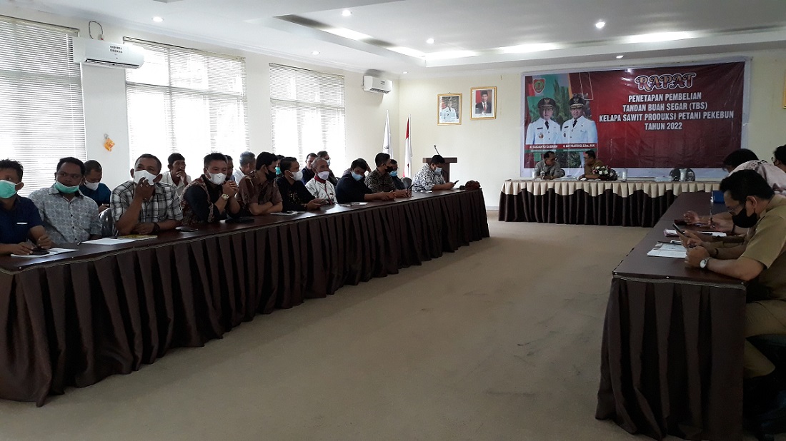 Rapat Penetapan Harga TBS Kelapa Sawit Periode Bulan Juni 2022