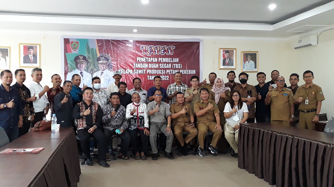 Rapat Penetapan Harga TBS Kelapa Sawit Periode Bulan Juni 2022