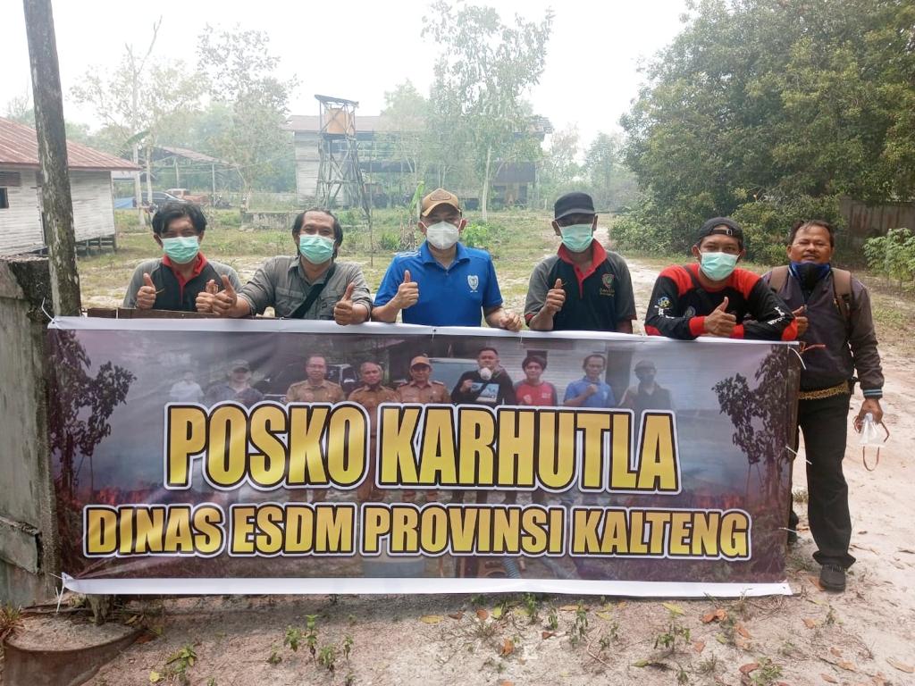 Tim Karhutla Dinas ESDM Prov. Kalteng Sediakan Posko Penanganan Karhutla