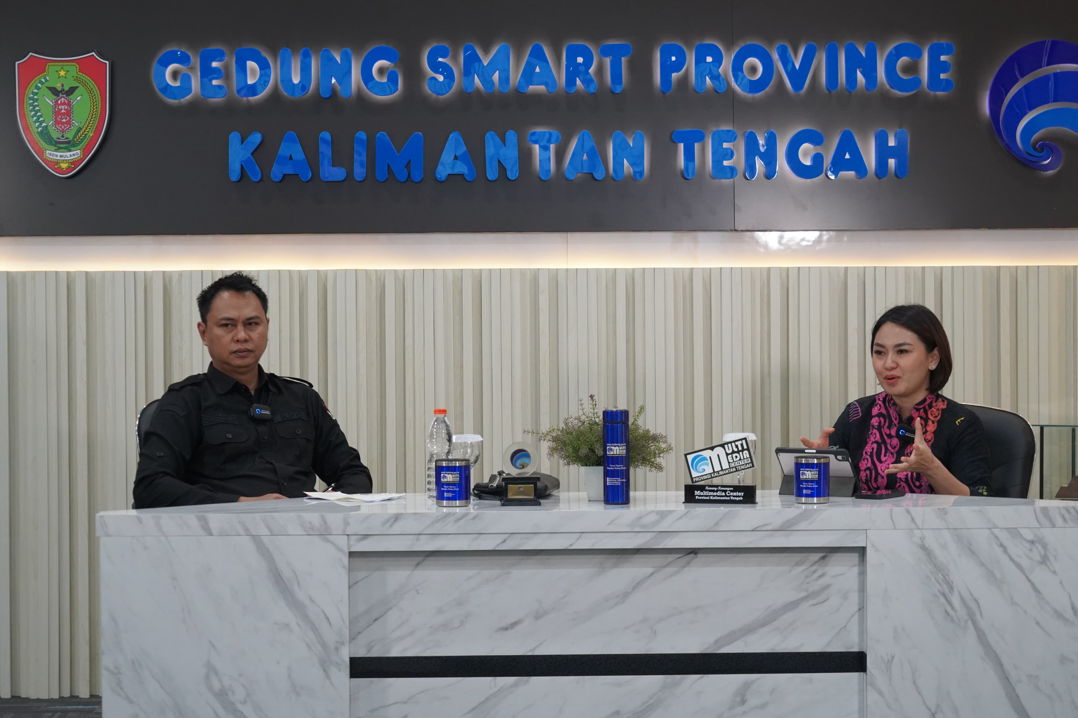 Diskominfosantik Prov. Kalteng Gelar Dialog Sosialisasi Dengan Tema Pengelolaan dan Persiapan Pendistribusian Logistik Pemilu 2024 di Prov. Kalteng