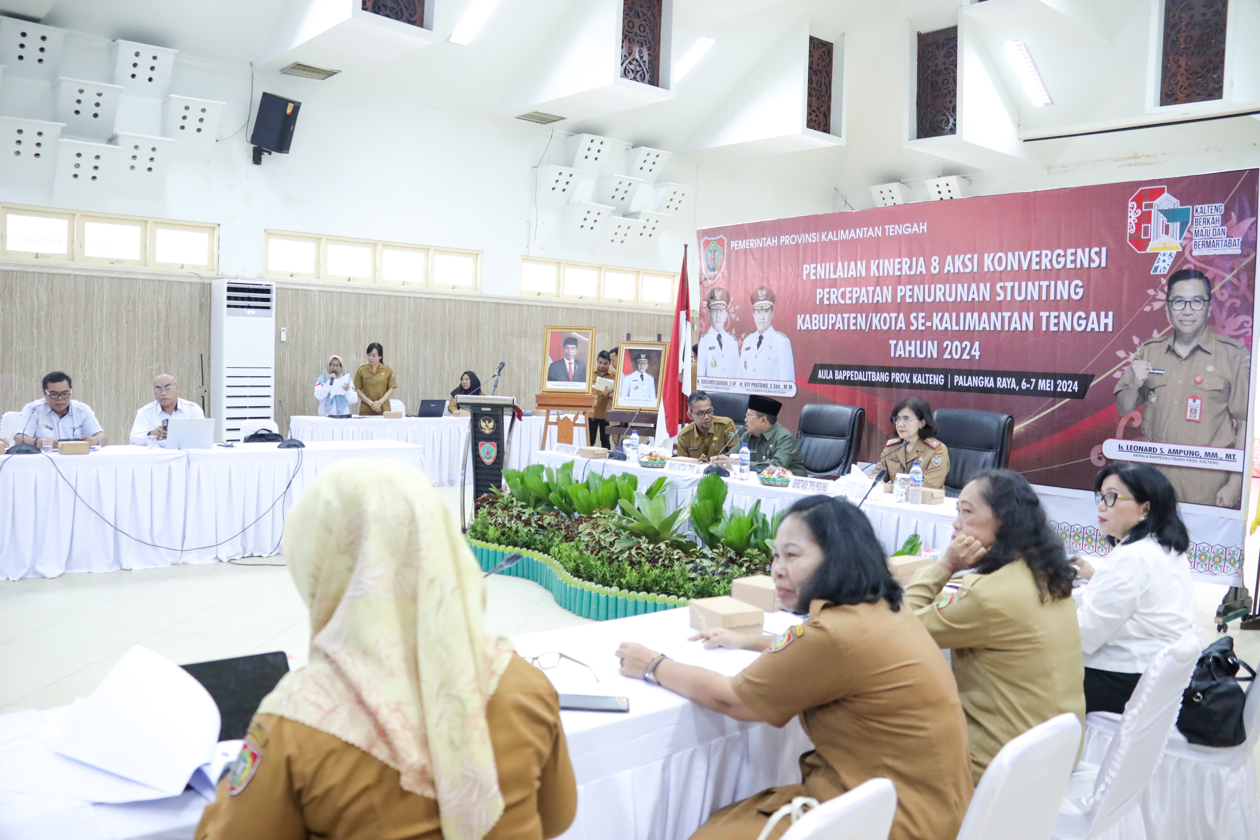 Sekda Nuryakin Buka Kegiatan Penilaian Kinerja Delapan Aksi Konvergensi Penurunan Stunting Provinsi Kalteng Sesi I