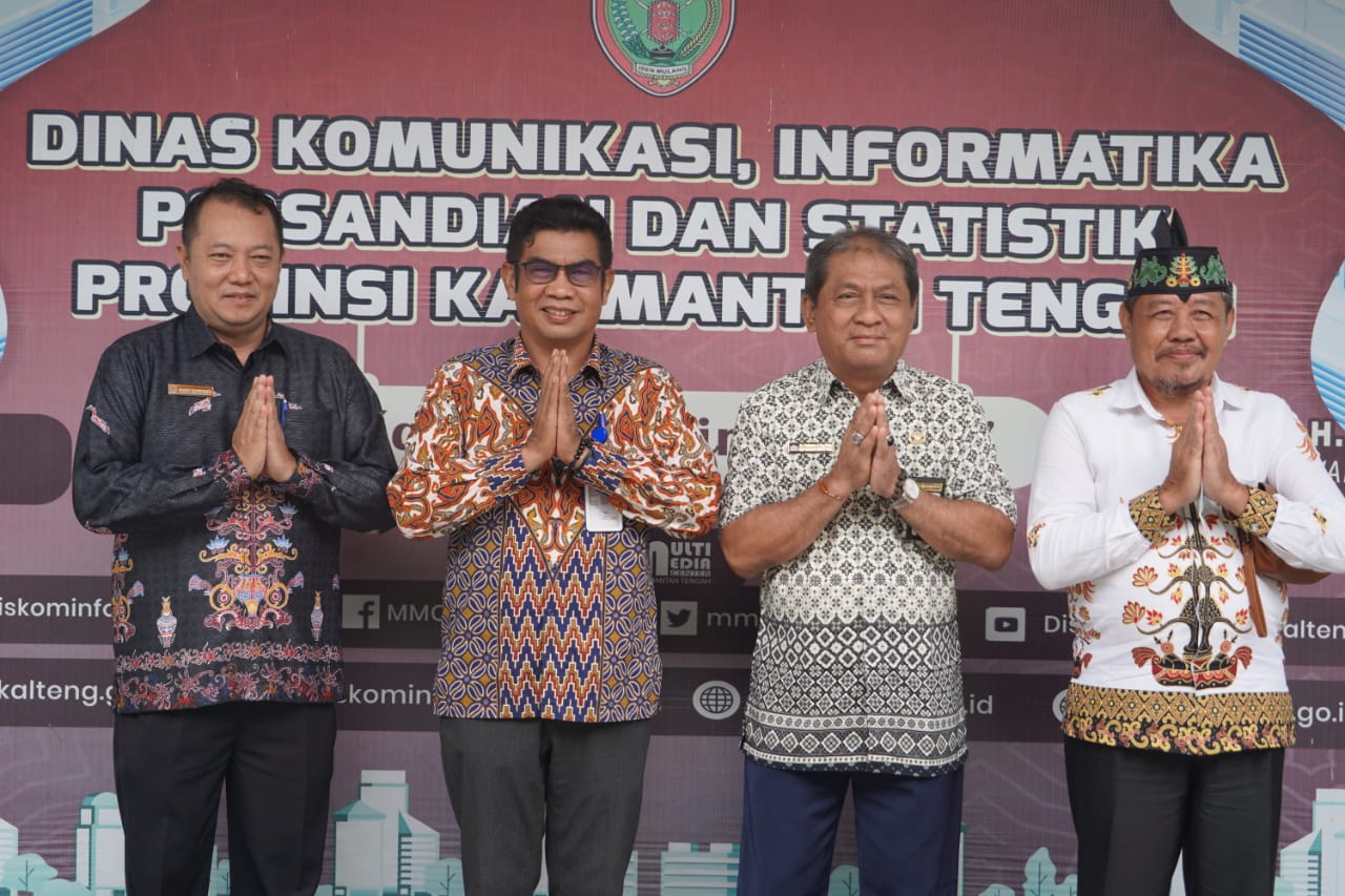 Kepala Diskominfosantik Prov. Kalteng Agus Siswadi Terima Audiensi dari Rektor Institut Agama Hindu Negeri Tampung Penyang