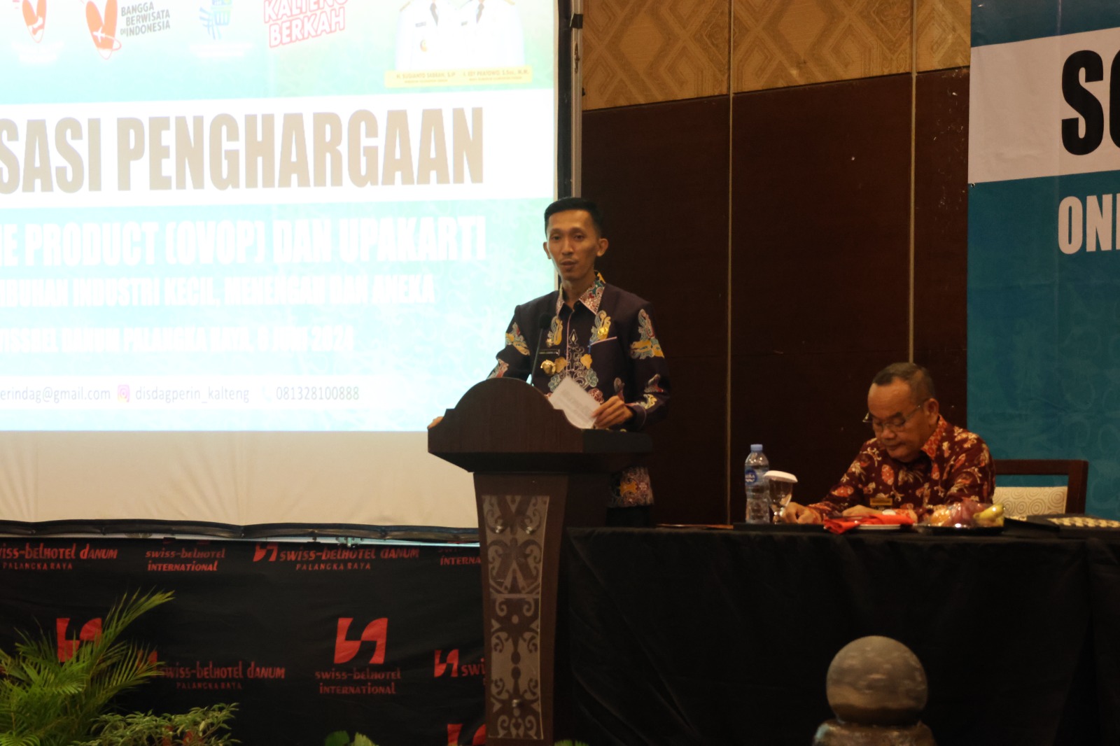 Dinas Dagperin Prov. Kalteng Gelar Sosialisasi Penghargaan One Village One Product (OVOP) dan Penghargaan Upakarti