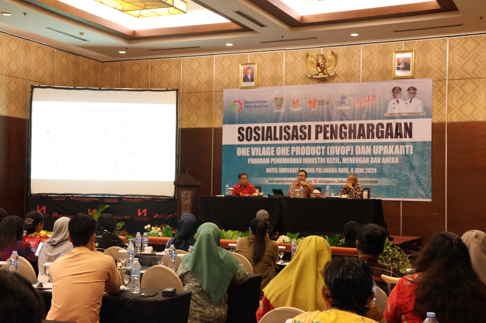 Dinas Dagperin Prov. Kalteng Gelar Sosialisasi Penghargaan One Village One Product (OVOP) dan Penghargaan Upakarti