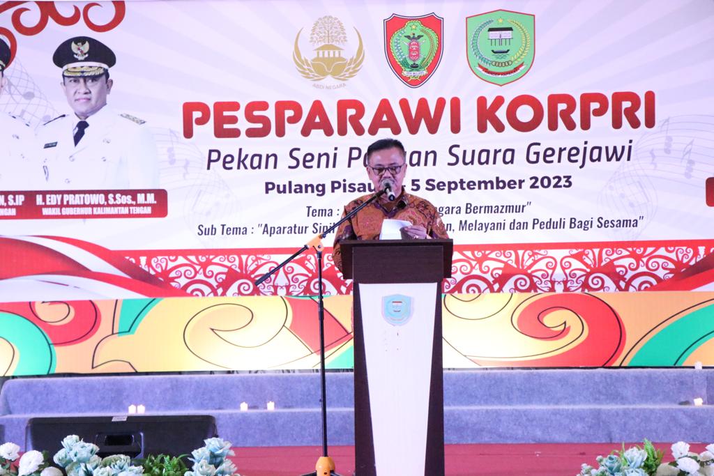 ASN Pemprov. Kalteng Raih Juara Umum Pada PESPARAWI KORPRI IV Tingkat Prov. Kalteng Tahun 2023