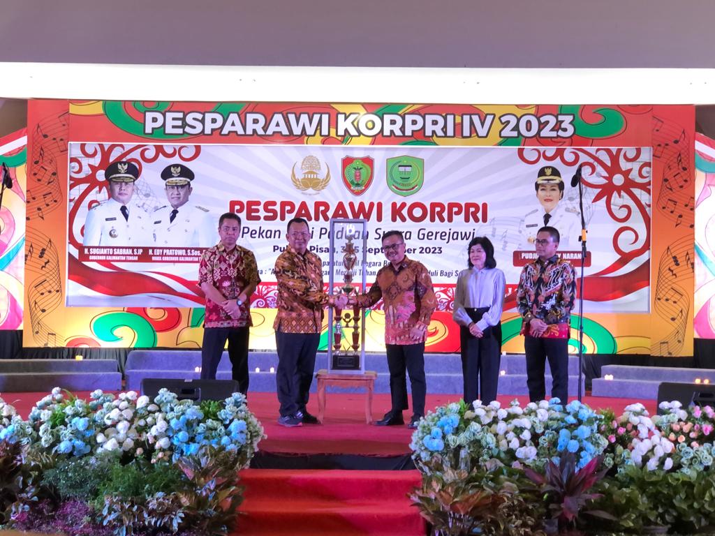 ASN Pemprov. Kalteng Raih Juara Umum Pada PESPARAWI KORPRI IV Tingkat Prov. Kalteng Tahun 2023