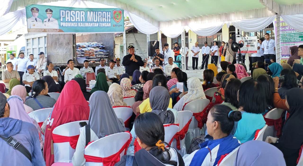 Pemprov Kalteng Kembali Adakan Pasar Murah Berkah di Masjid Ainul Yaqin