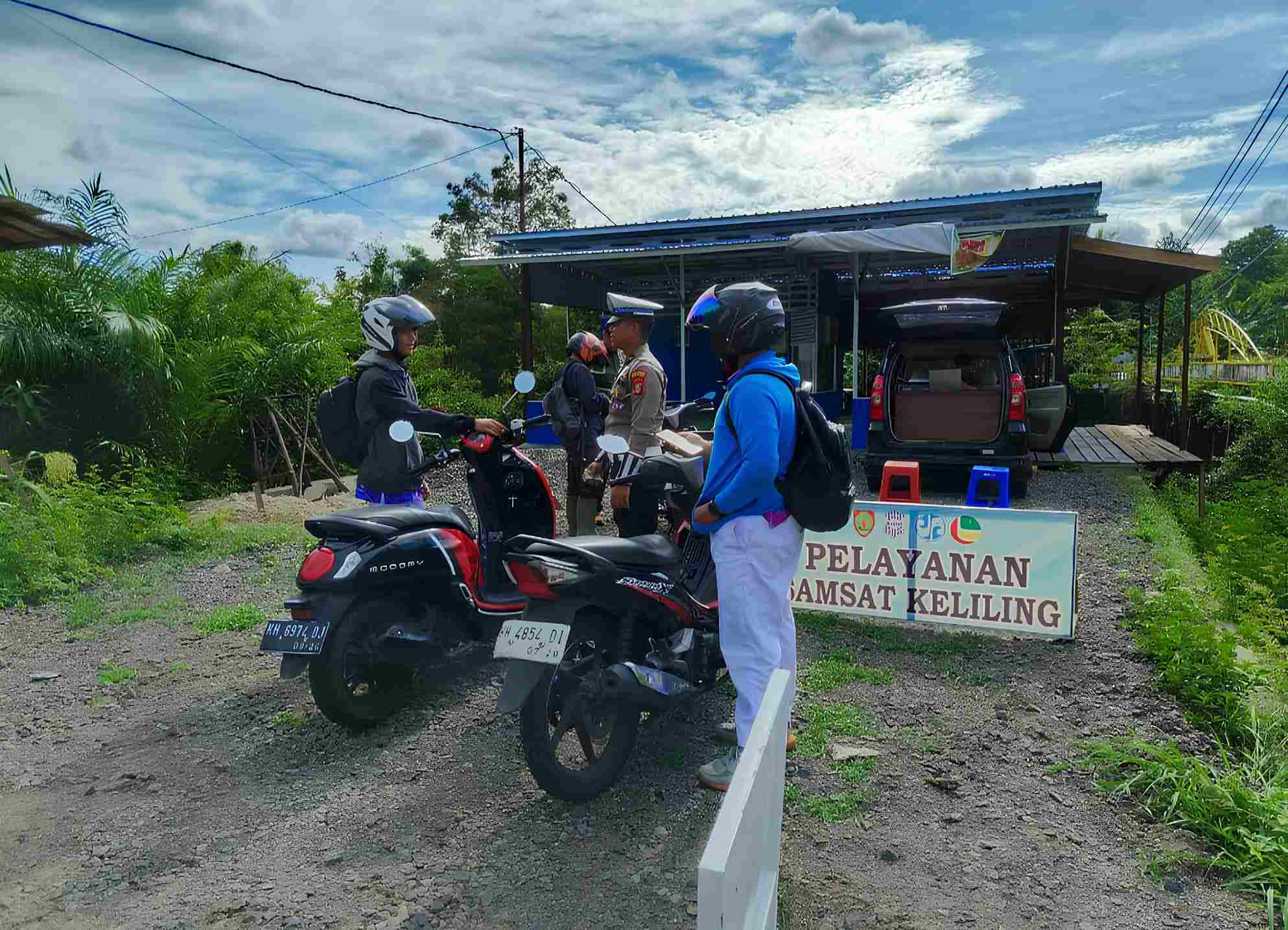 Samsat Buntok Gelar Operasi Gabungan dengan PT Jasa Raharja dan Kepolisian Polres Barito Selatan