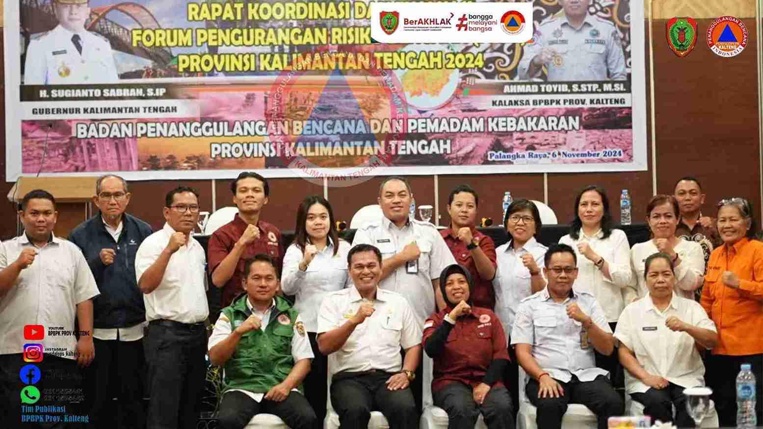 BPBPK Prov. Kalteng Gelar Rakor dan Evaluasi FPRB Provinsi Kalteng Tahun 2024