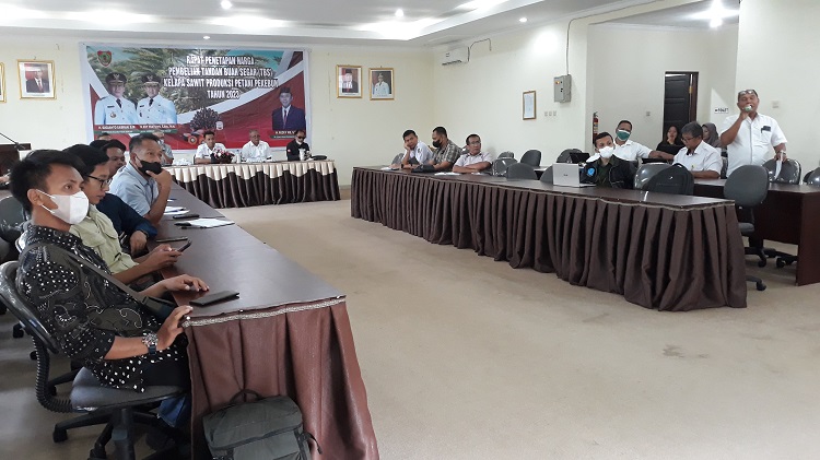 Dinas Perkebunan Prov. Kalteng Gelar Rapat Secara Rutin